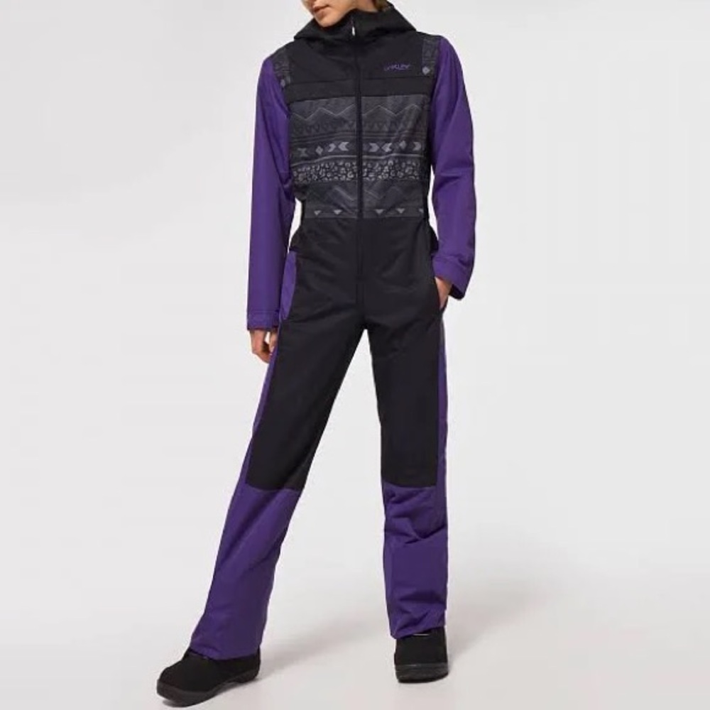 Oakley Women Ollie full suit Purple and Black Ski snowboard XS